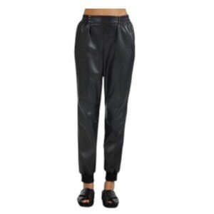 ATM Vegan Leather Jogger Black Medium NWT